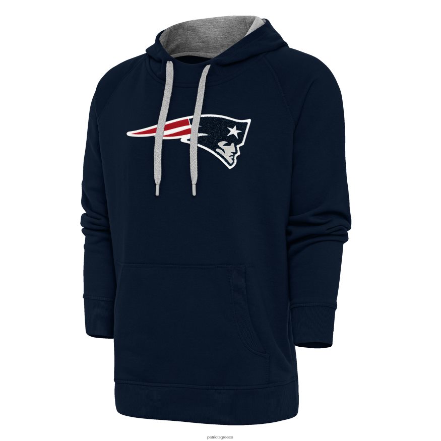 Patriots Jersey Ναυτικό της Αντίγκουα με κουκούλα πουλόβερ σενίλ νίκης άνδρες είδη ένδυσης VPDHTZ685