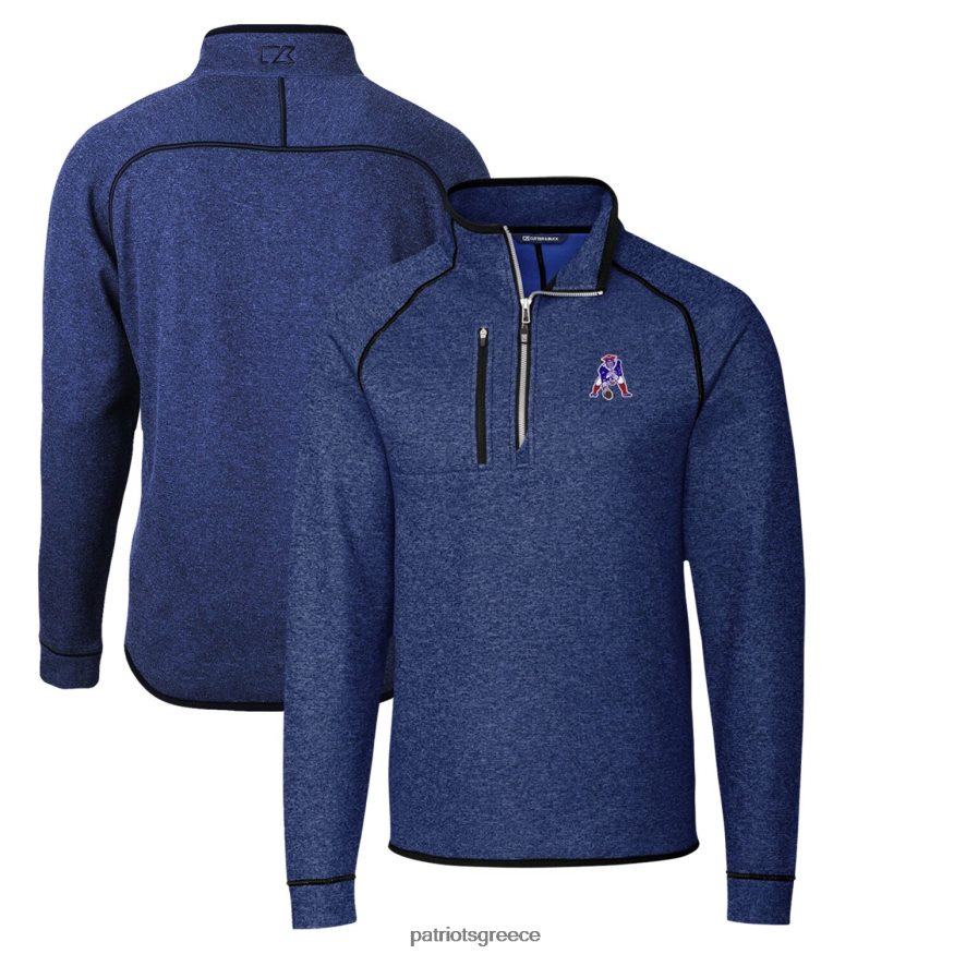 Patriots Jersey σακάκι πουλόβερ με μισό φερμουάρ πουλόβερ με πλεκτή μίζα άνδρες είδη ένδυσης VPDHTZ753