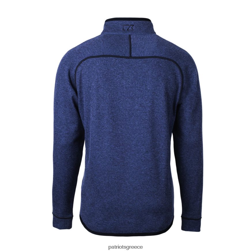 Patriots Jersey σακάκι πουλόβερ με μισό φερμουάρ πουλόβερ με πλεκτή μίζα άνδρες είδη ένδυσης VPDHTZ753