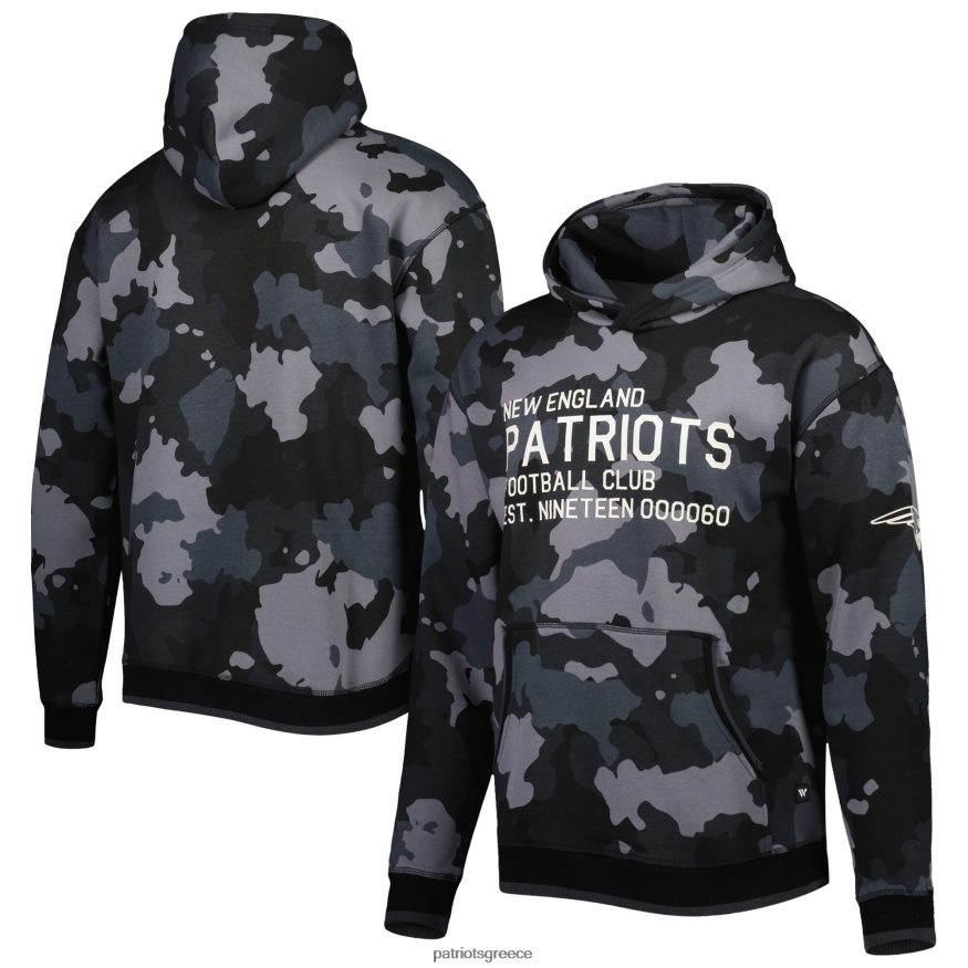 Patriots Jersey το άγριο συλλογικό μαύρο πουλόβερ με κουκούλα camo άνδρες είδη ένδυσης VPDHTZ600