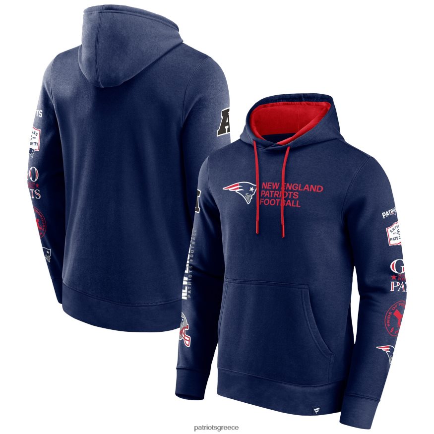 Patriots Jersey φανατικοί επώνυμα ναυτικό extra innings πουλόβερ hoodie άνδρες είδη ένδυσης VPDHTZ657