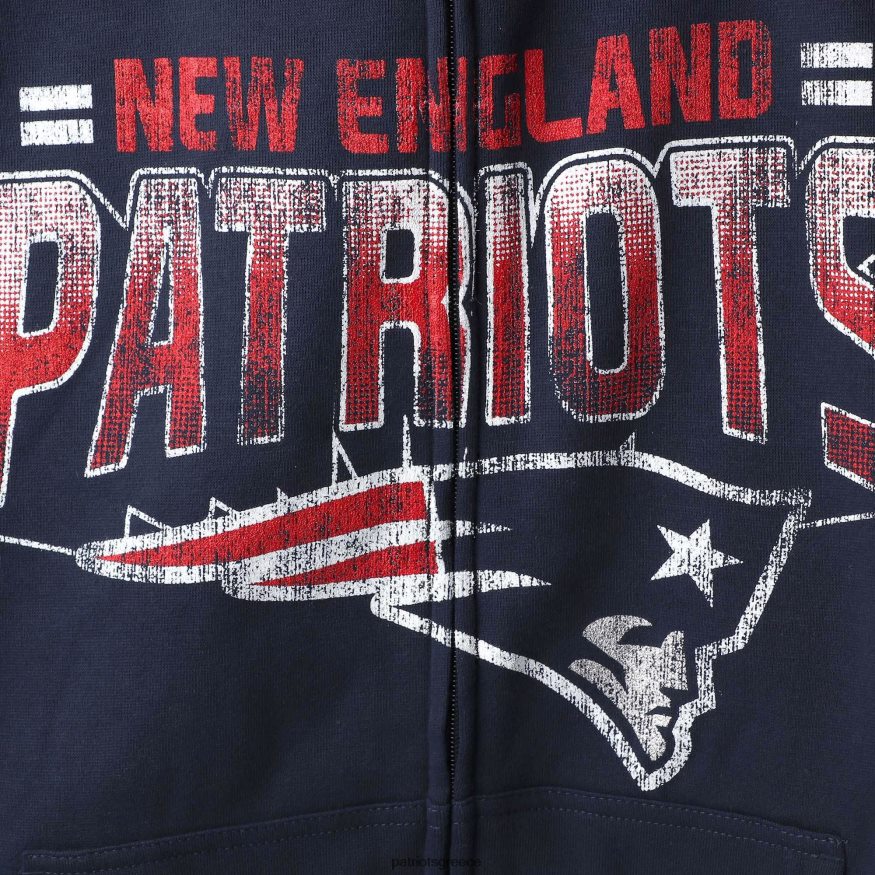 Patriots Jersey g-iii αθλητικά της Carl Banks Navy τέλεια σεζόν με φούτερ με φερμουάρ άνδρες είδη ένδυσης VPDHTZ651