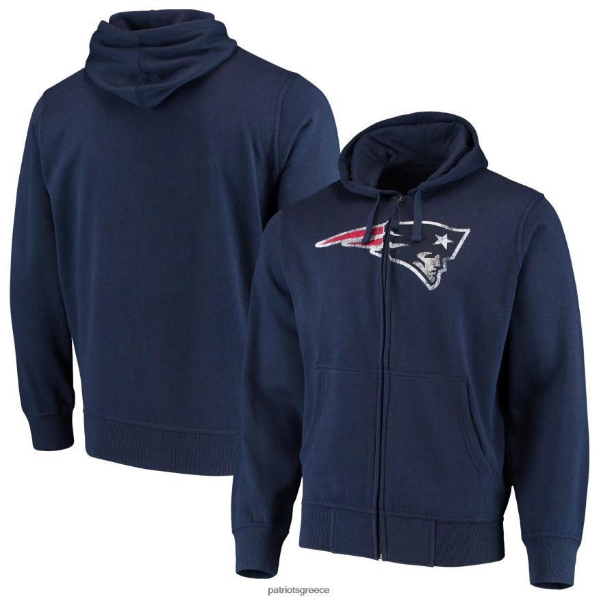 Patriots Jersey g-iii sports by carl banks navy main logo Φούτερ με φερμουάρ άνδρες είδη ένδυσης VPDHTZ702