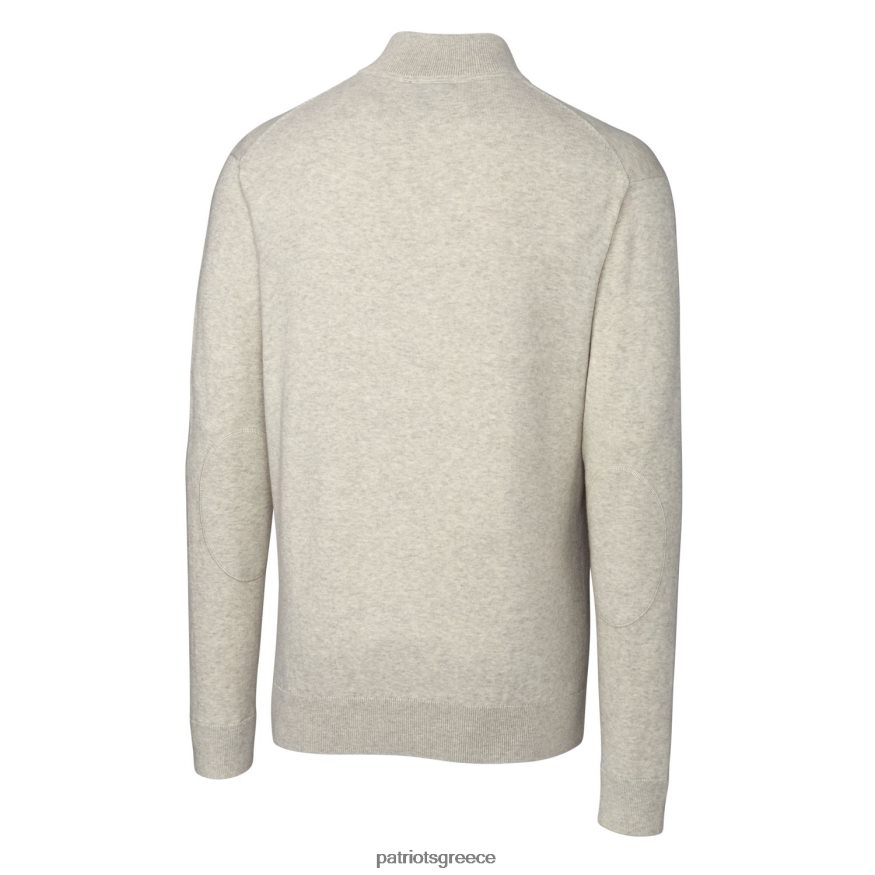 Patriots Jersey Πουλόβερ πουλόβερ με φερμουάρ τριών χαραμάδων lakemont άνδρες είδη ένδυσης VPDHTZ782