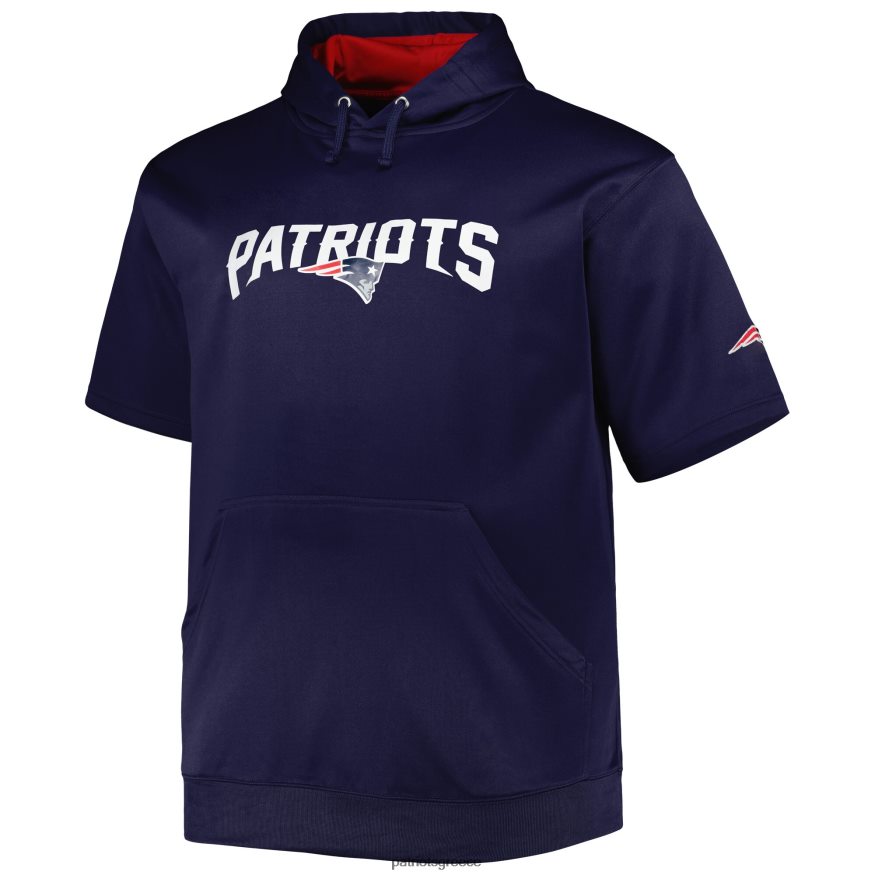 Patriots Jersey Μεγάλο & ψηλό κοντομάνικο πουλόβερ φούτερ mac jones navy άνδρες είδη ένδυσης VPDHTZ587