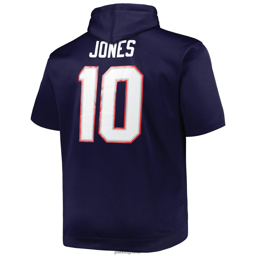Patriots Jersey Μεγάλο & ψηλό κοντομάνικο πουλόβερ φούτερ mac jones navy άνδρες είδη ένδυσης VPDHTZ587