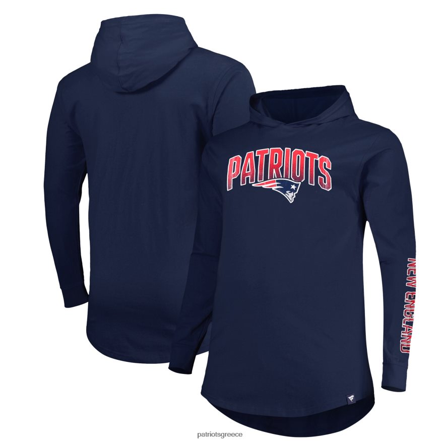 Patriots Jersey φανατικά επώνυμα navy big & ψηλό πουλόβερ με κουκούλα άνδρες είδη ένδυσης VPDHTZ729
