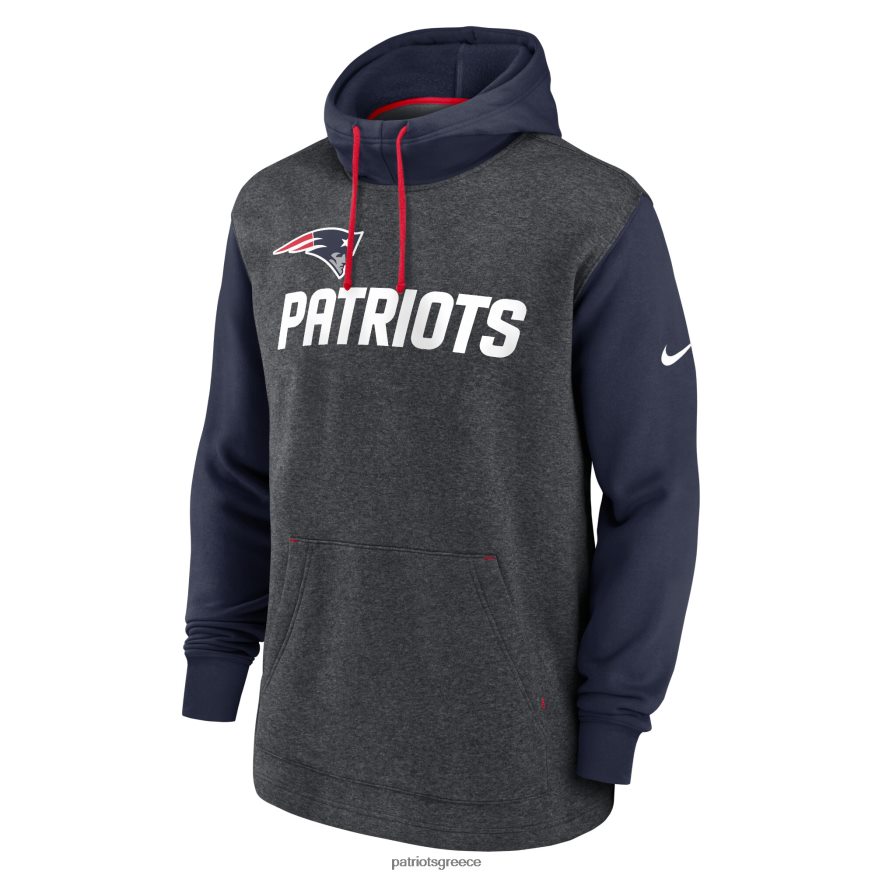 Patriots Jersey Παλιό πουλόβερ με κουκούλα από κάρβουνο/navy surrey nike άνδρες είδη ένδυσης VPDHTZ597