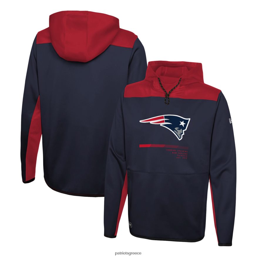 Patriots Jersey το new era navy συνδυάζει αυθεντικό πουλόβερ με κουκούλα άνδρες είδη ένδυσης VPDHTZ773