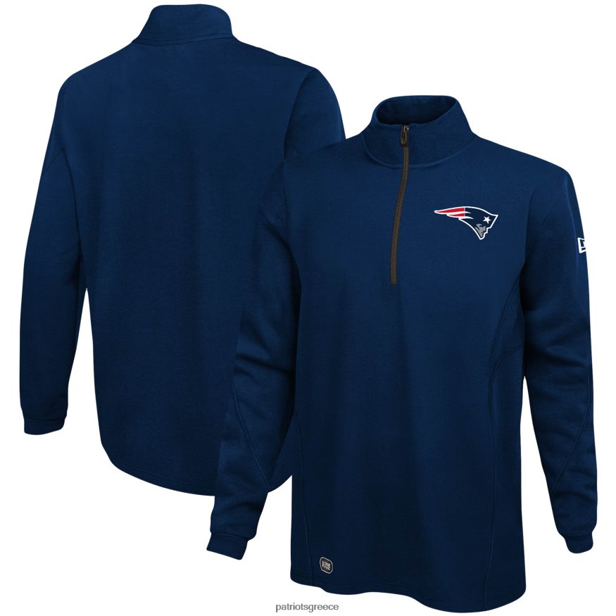 Patriots Jersey new era navy συνδυάζουν αυθεντικό overcome τζάκετ με φερμουάρ άνδρες είδη ένδυσης VPDHTZ733