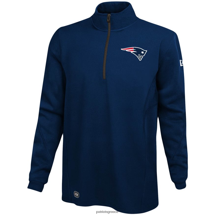 Patriots Jersey new era navy συνδυάζουν αυθεντικό overcome τζάκετ με φερμουάρ άνδρες είδη ένδυσης VPDHTZ733