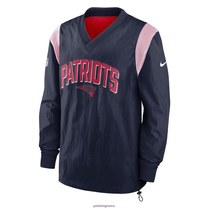 Patriots Jersey Αθλητικό μπουφάν πουλόβερ με λαιμόκοψη nike ναυτικό στο πλάι άνδρες είδη ένδυσης VPDHTZ629