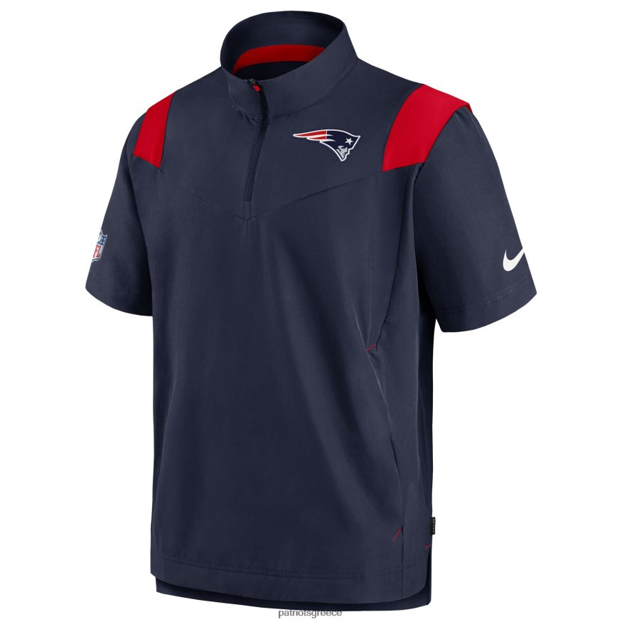 Patriots Jersey Μπλουζάκι πουλόβερ με κλειδαριά nike ναυτικό πούλμαν chevron άνδρες είδη ένδυσης VPDHTZ511