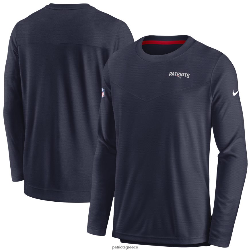 Patriots Jersey μακρυμάνικο μπλουζάκι nike navy sideline lockup performance άνδρες είδη ένδυσης VPDHTZ592