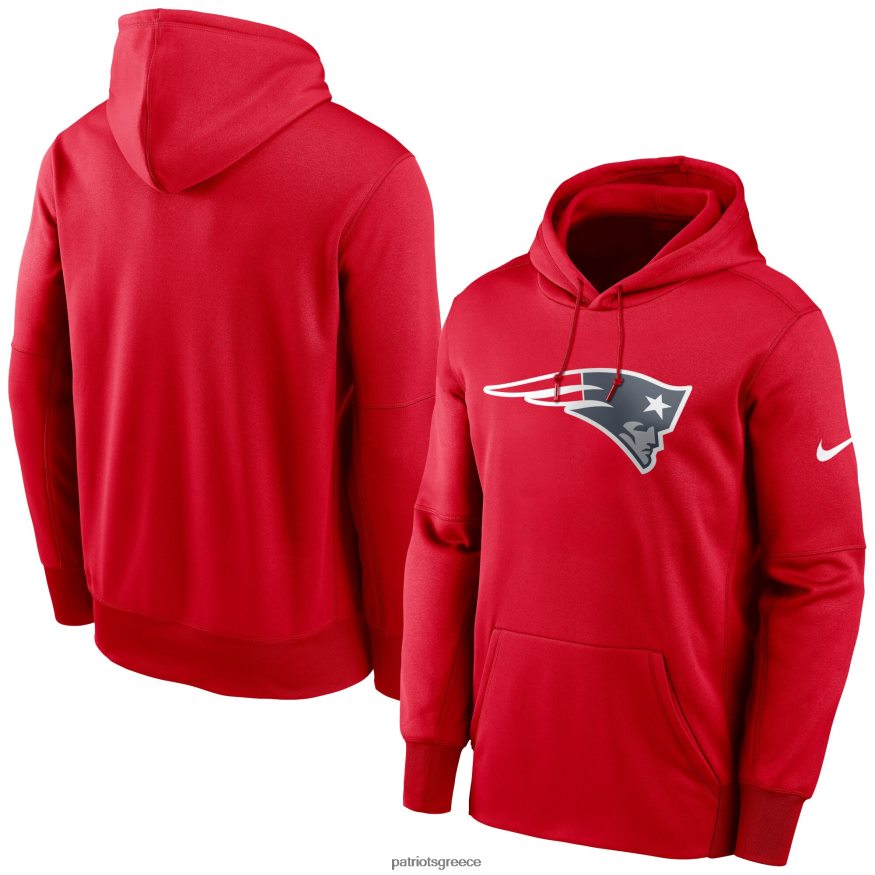 Patriots Jersey Φούτερ πουλόβερ απόδοσης με λογότυπο nike red fan gear άνδρες είδη ένδυσης VPDHTZ484