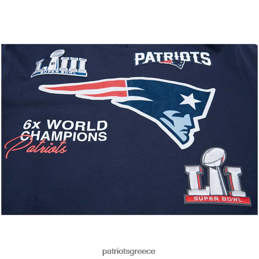 Patriots Jersey pro standard navy 6x super bowl πρωταθλητές πουλόβερ με κουκούλα άνδρες είδη ένδυσης VPDHTZ507