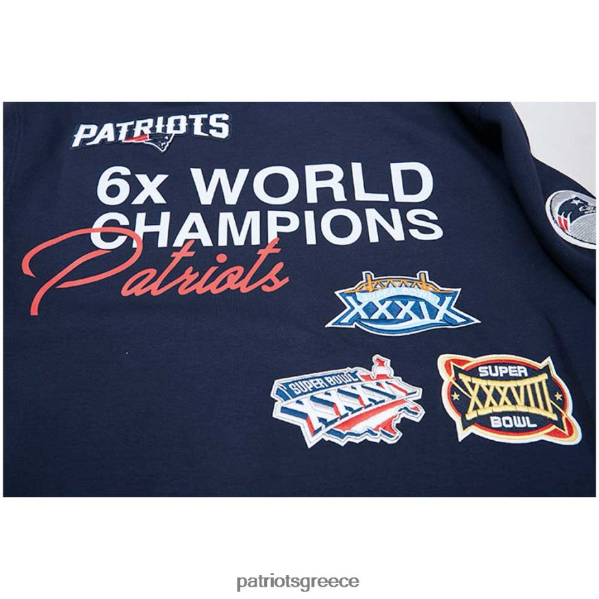 Patriots Jersey pro standard navy 6x super bowl πρωταθλητές πουλόβερ με κουκούλα άνδρες είδη ένδυσης VPDHTZ507