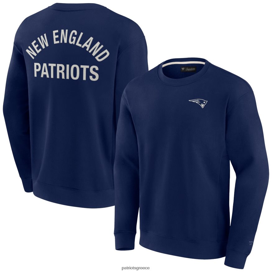 Patriots Jersey φούτερ πληρώματος πουλόβερ με signature ναυτικό σούπερ μαλακό πουλόβερ άνδρες είδη ένδυσης VPDHTZ477