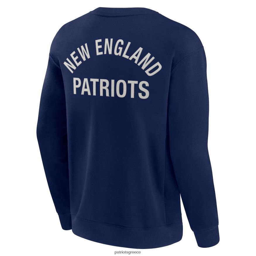 Patriots Jersey φούτερ πληρώματος πουλόβερ με signature ναυτικό σούπερ μαλακό πουλόβερ άνδρες είδη ένδυσης VPDHTZ477