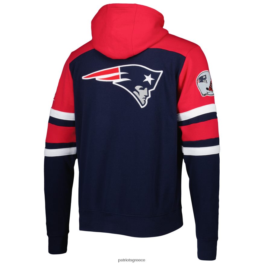 Patriots Jersey starter navy ακραίο μπουφάν με κουκούλα με φερμουάρ άνδρες είδη ένδυσης VPDHTZ510