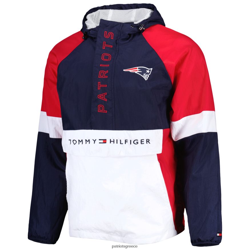 Patriots Jersey Φούτερ με κουκούλα πουλόβερ ναυτικού tommy hilfiger άνδρες είδη ένδυσης VPDHTZ466