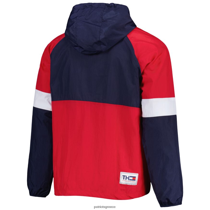 Patriots Jersey Φούτερ με κουκούλα πουλόβερ ναυτικού tommy hilfiger άνδρες είδη ένδυσης VPDHTZ466