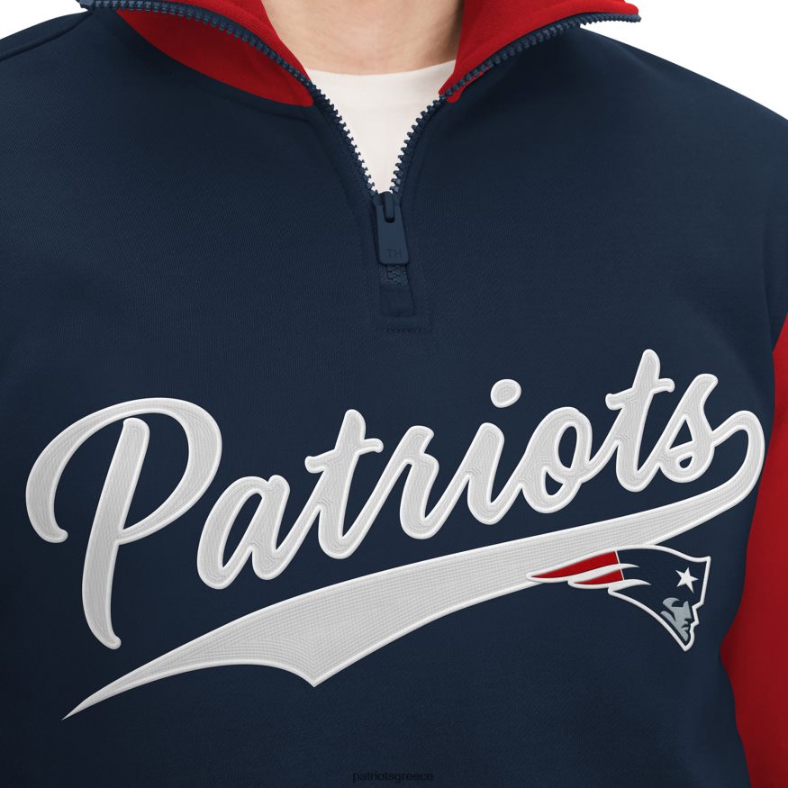 Patriots Jersey Φούτερ tommy hilfiger navy/κόκκινη φούτερ με φερμουάρ άνδρες είδη ένδυσης VPDHTZ678