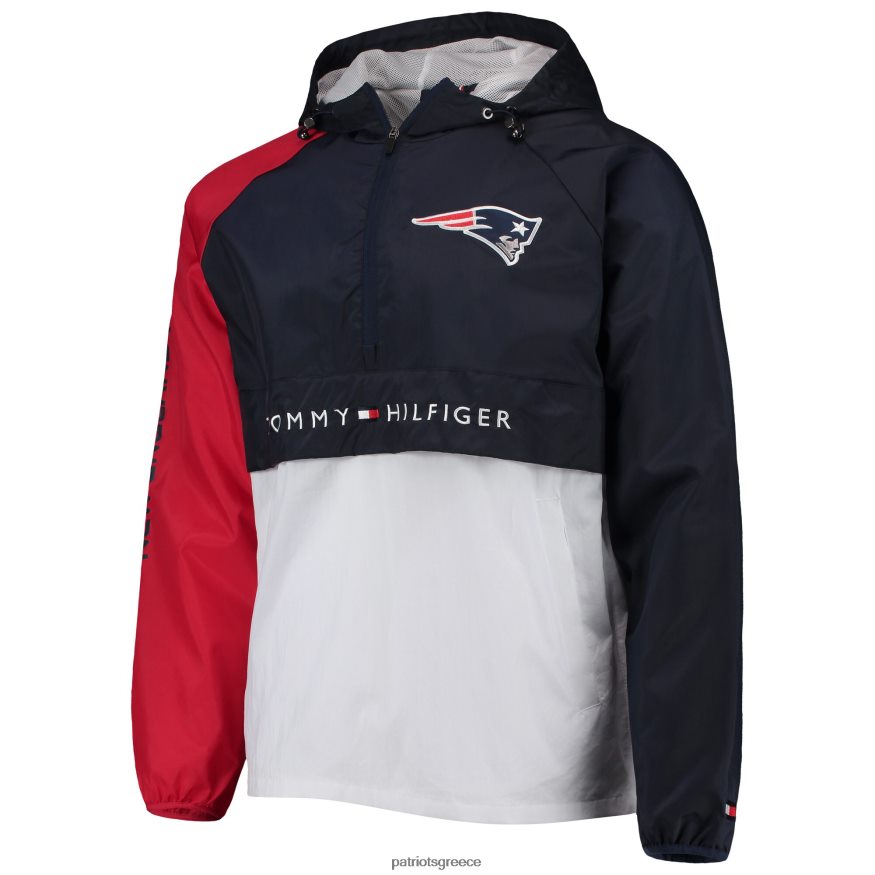 Patriots Jersey Τοπ πουλόβερ με μισό φερμουάρ tommy hilfiger navy/κόκκινο ρεγκλάν άνδρες είδη ένδυσης VPDHTZ771