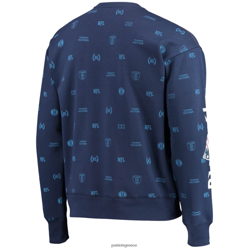 Patriots Jersey Φούτερ γραφικό πουλόβερ tommy hilfiger navy reid άνδρες είδη ένδυσης VPDHTZ744
