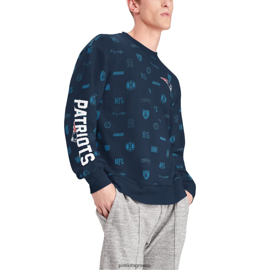 Patriots Jersey Φούτερ γραφικό πουλόβερ tommy hilfiger navy reid άνδρες είδη ένδυσης VPDHTZ744