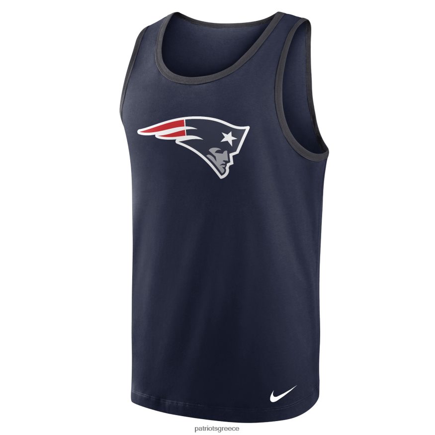 Patriots Jersey Μπλούζα τανκς nike navy tri-blend άνδρες είδη ένδυσης VPDHTZ1794