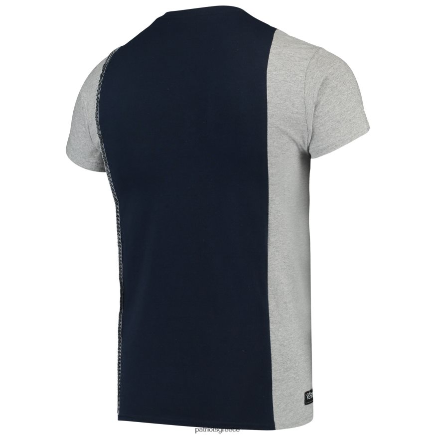Patriots Jersey Refried ενδύματα ναυτικό/γκρι βιώσιμο ανακυκλωμένο split t-shirt άνδρες είδη ένδυσης VPDHTZ2057