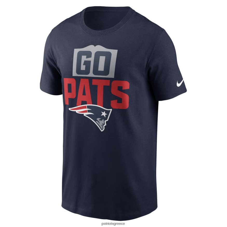 Patriots Jersey T-shirt Nike Navy τοπικής ανάγκης άνδρες είδη ένδυσης VPDHTZ1924