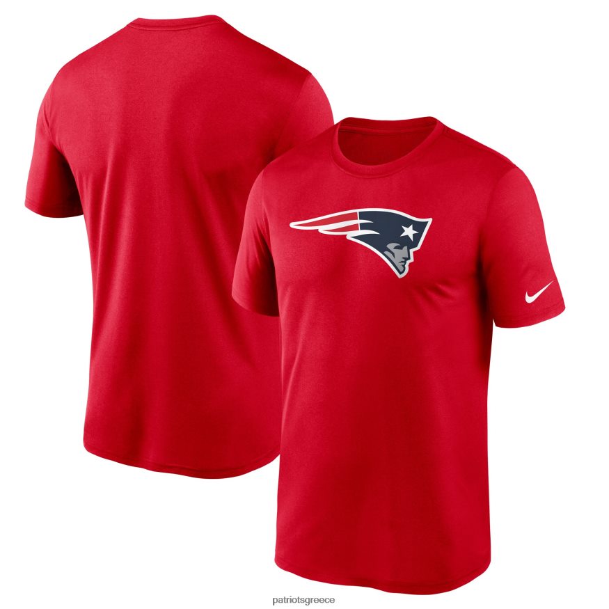 Patriots Jersey T-shirt με λογότυπο nike red ουσιαστικό θρύλος απόδοσης άνδρες είδη ένδυσης VPDHTZ1938