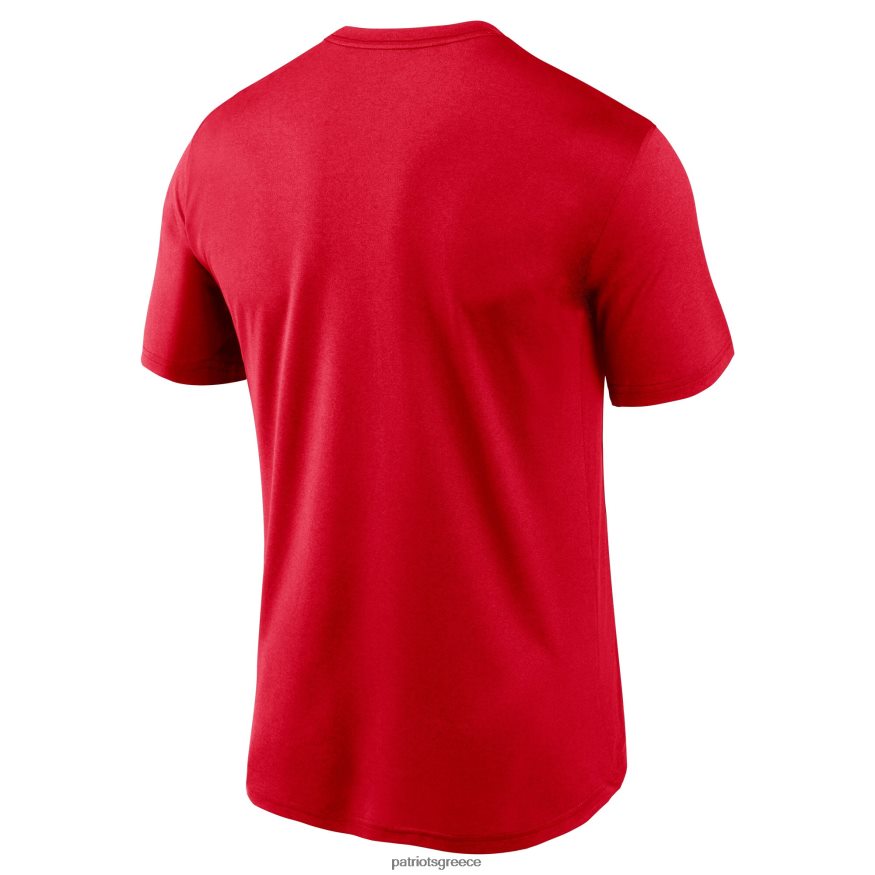 Patriots Jersey T-shirt με λογότυπο nike red ουσιαστικό θρύλος απόδοσης άνδρες είδη ένδυσης VPDHTZ1938