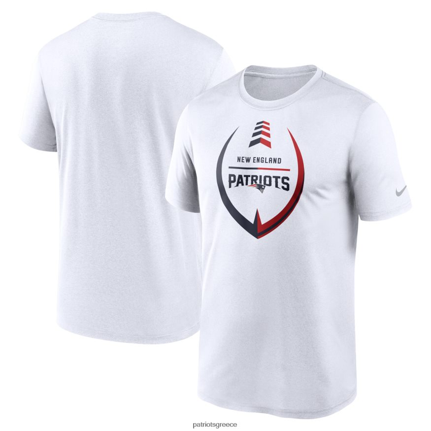 Patriots Jersey T-shirt nike white icon legend performance άνδρες είδη ένδυσης VPDHTZ1947