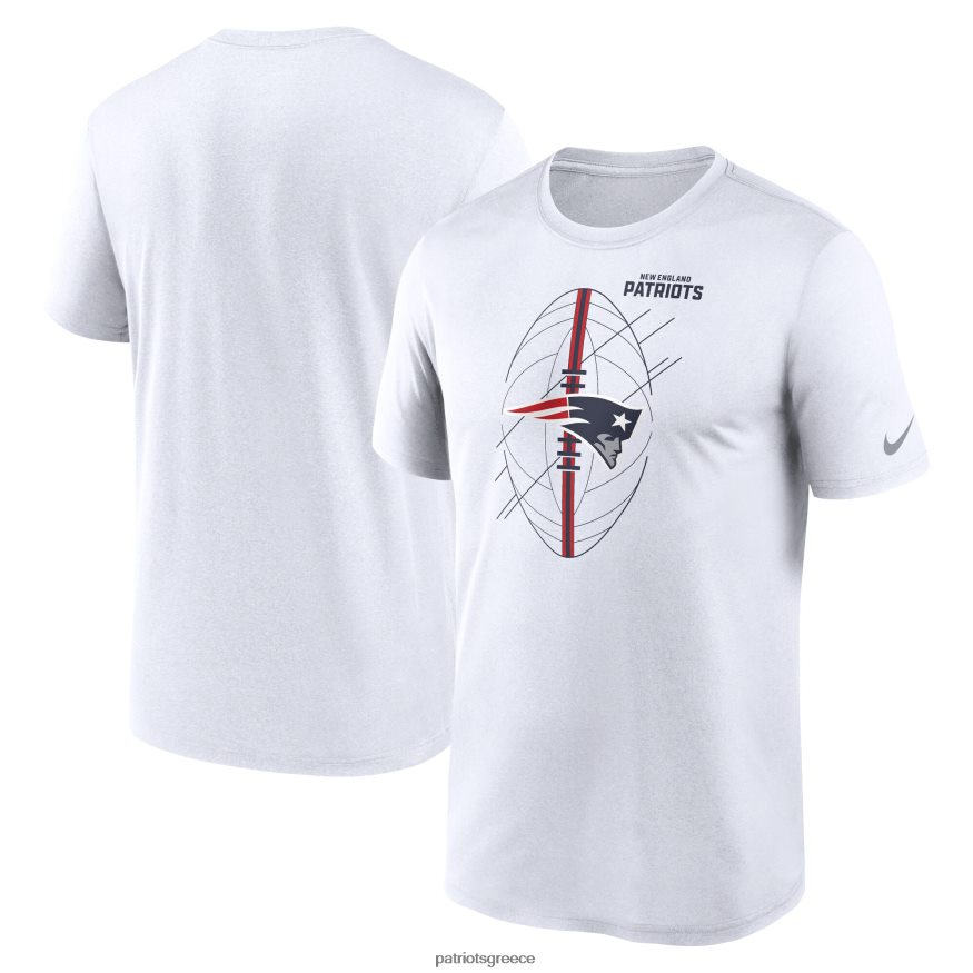 Patriots Jersey T-shirt nike white legend icon performance άνδρες είδη ένδυσης VPDHTZ1797