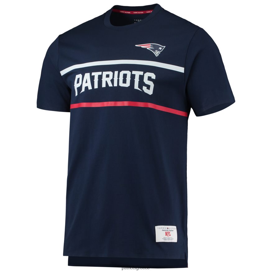 Patriots Jersey T-shirt tommy hilfiger navy το τράβις άνδρες είδη ένδυσης VPDHTZ1951