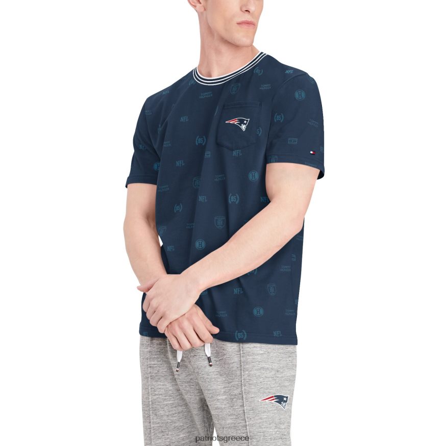Patriots Jersey T-shirt tommy hilfiger navy απαραίτητο τσεπάκι άνδρες είδη ένδυσης VPDHTZ2017