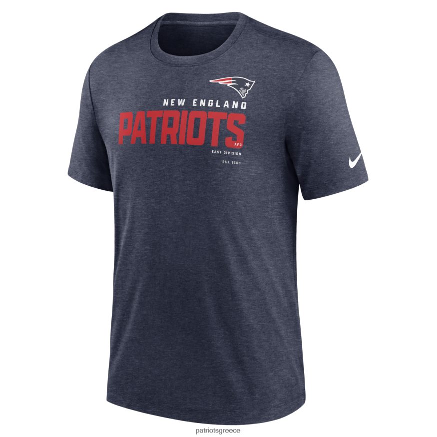 Patriots Jersey T-shirt tri-blend της nike heather navy team άνδρες είδη ένδυσης VPDHTZ1856