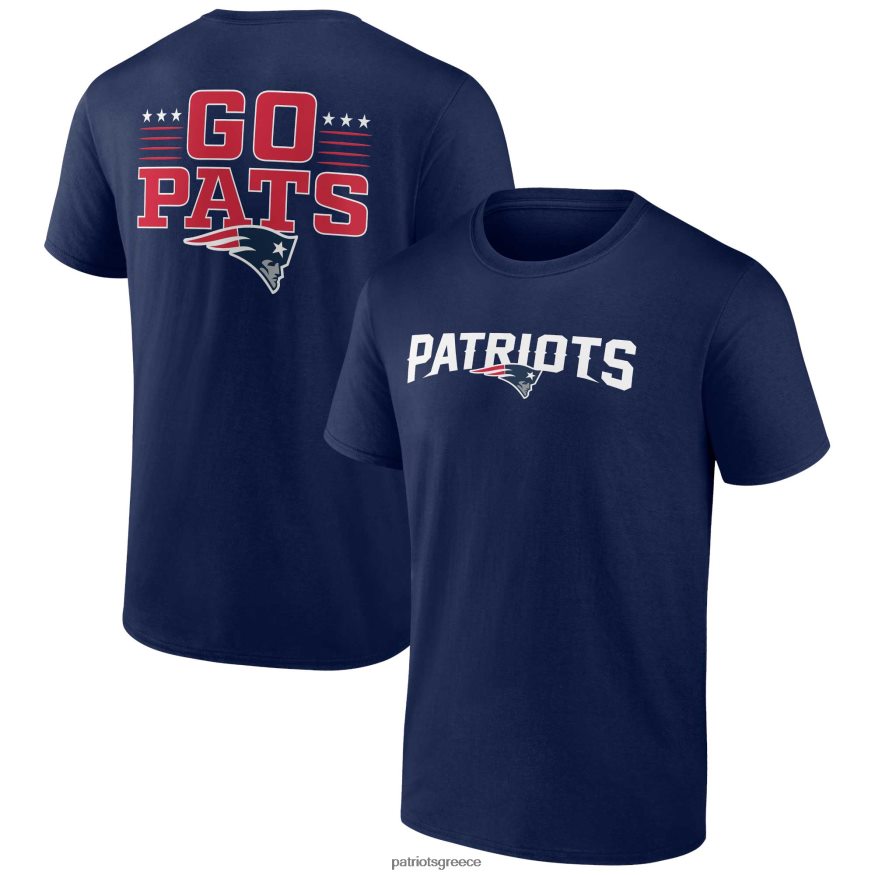 Patriots Jersey μπλουζάκι με πλεονέκτημα φανατικών ναυτικών άνδρες είδη ένδυσης VPDHTZ1786