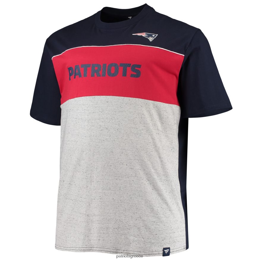 Patriots Jersey φανατικές επώνυμα ναυτικό/ρεκωτό γκρι μπλουζάκι μεγάλο & ψηλό άνδρες είδη ένδυσης VPDHTZ1886