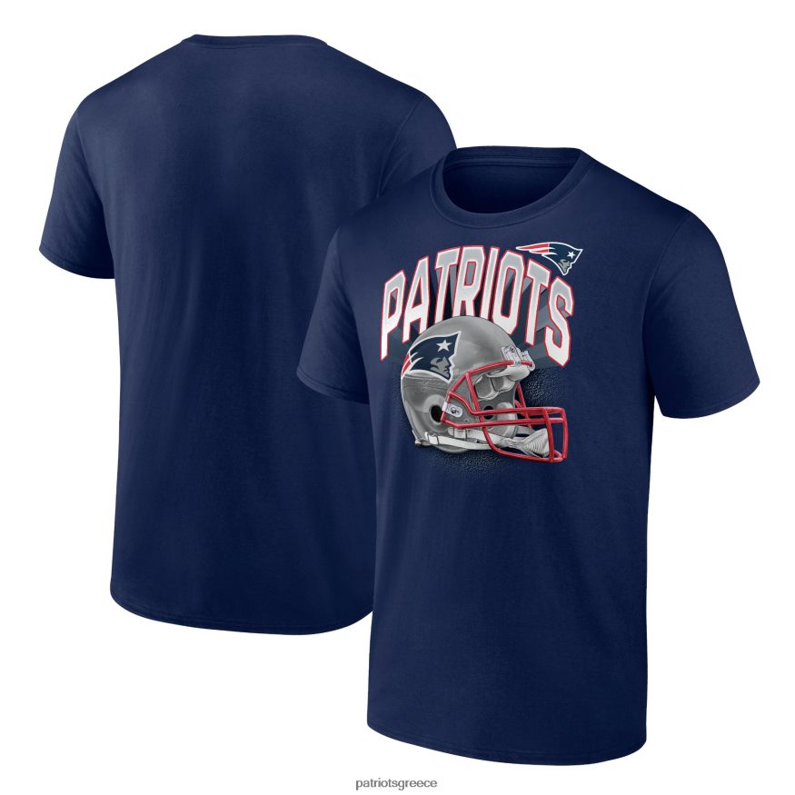 Patriots Jersey φανατικοί επώνυμα ελικοειδή ναυτικό μεγάλο & ψηλό τελείωμα γύρω από μπλουζάκι άνδρες είδη ένδυσης VPDHTZ1891