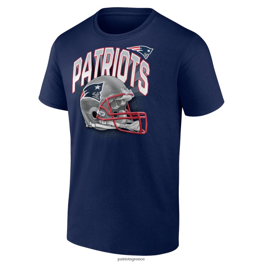 Patriots Jersey φανατικοί επώνυμα ελικοειδή ναυτικό μεγάλο & ψηλό τελείωμα γύρω από μπλουζάκι άνδρες είδη ένδυσης VPDHTZ1891