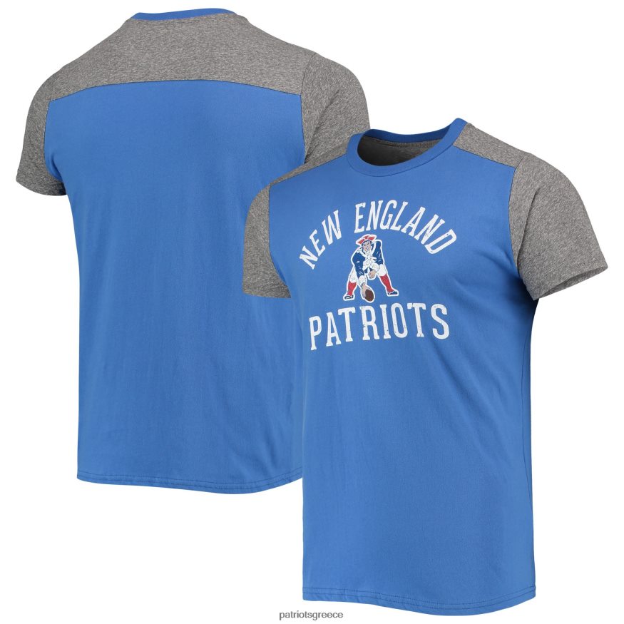 Patriots Jersey μπλουζάκι με μαγευτικές κλωστές βασιλικό/ρεκίνι γκρι κλασικό μπλουζάκι άνδρες είδη ένδυσης VPDHTZ1899
