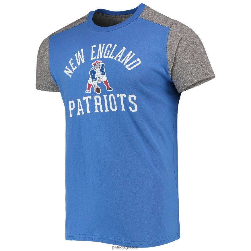 Patriots Jersey μπλουζάκι με μαγευτικές κλωστές βασιλικό/ρεκίνι γκρι κλασικό μπλουζάκι άνδρες είδη ένδυσης VPDHTZ1899