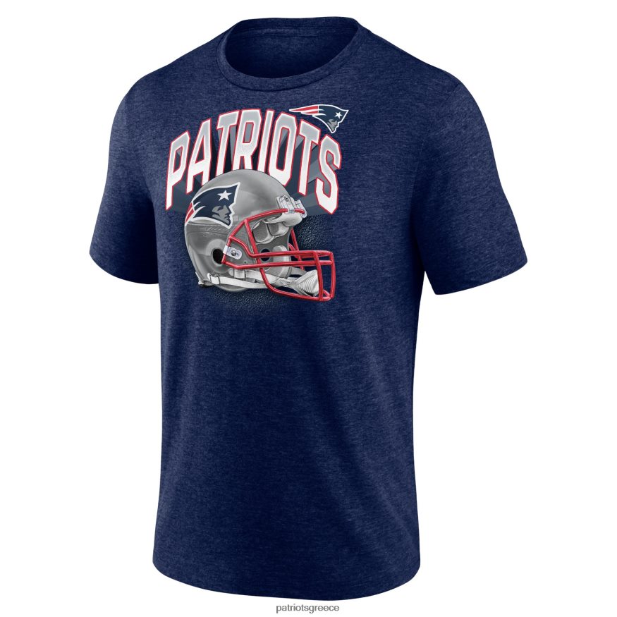 Patriots Jersey φανατικοί επώνυμα ερεκέ ναυτικό τελείωμα γύρω από μπλουζάκι τριών χαρμάνι άνδρες είδη ένδυσης VPDHTZ1907