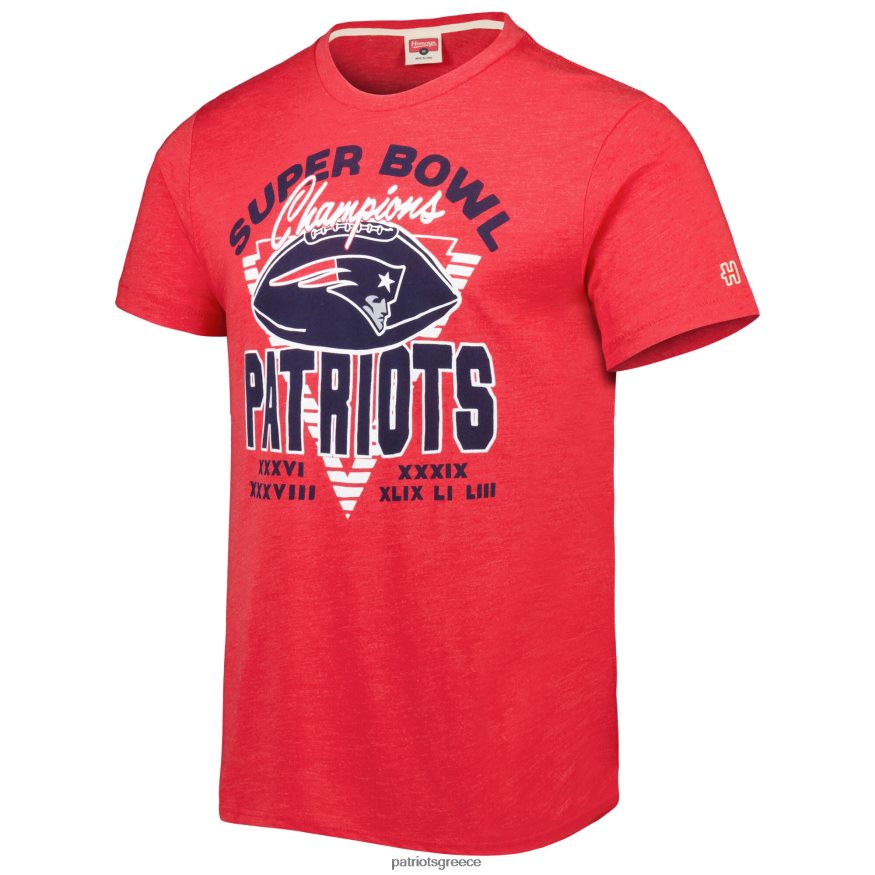 Patriots Jersey αφιέρωμα κόκκινο σούπερ μπολ κλασικό μπλουζάκι τριπλής ανάμειξης άνδρες είδη ένδυσης VPDHTZ1912