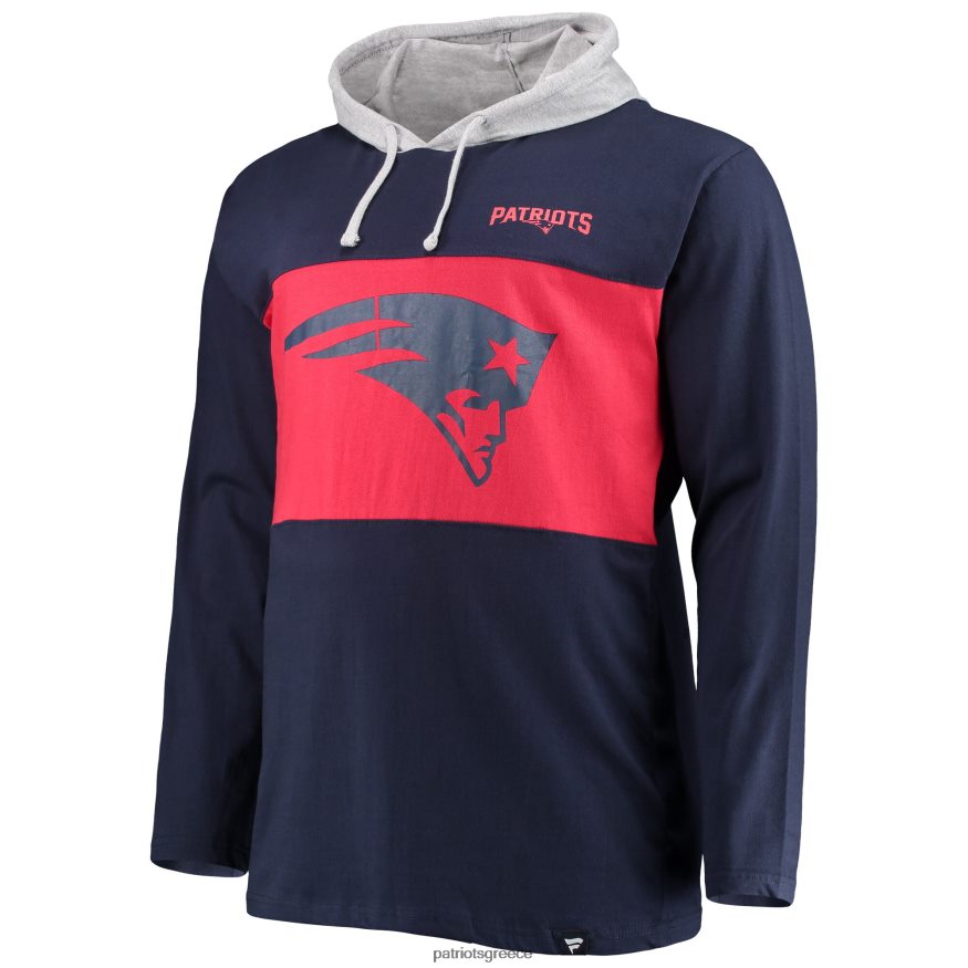 Patriots Jersey Μπλουζάκι με μακρυμάνικη μπλούζα με φούτερ με κουκούλα με λογότυπο φανατικών άνδρες είδη ένδυσης VPDHTZ1934