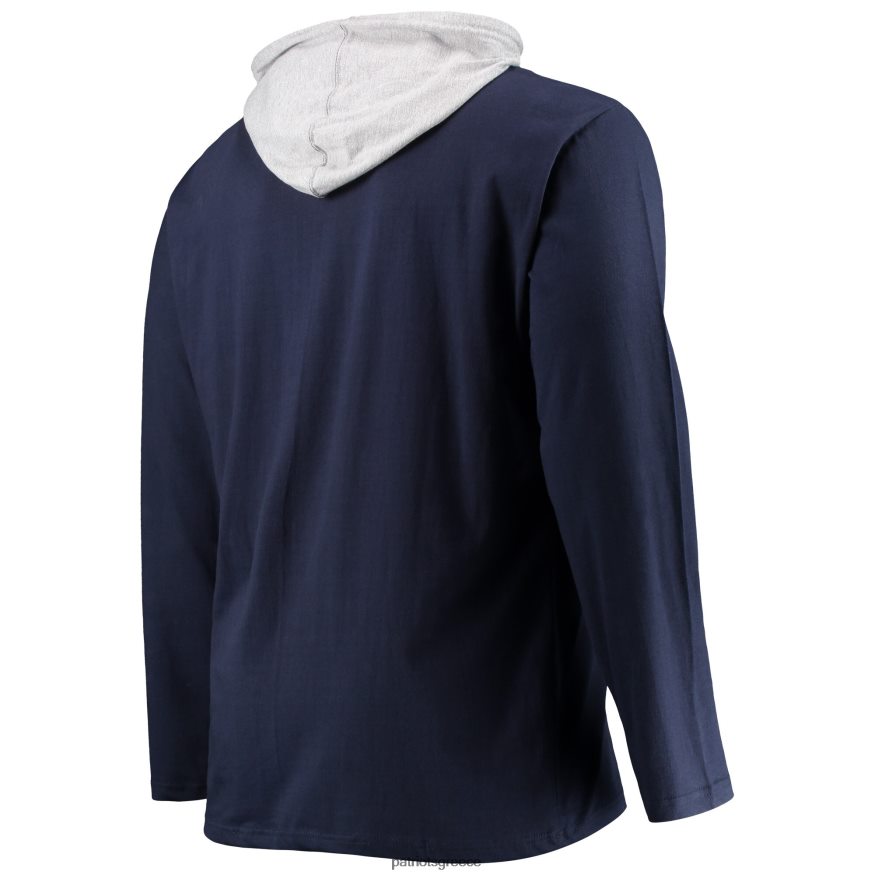 Patriots Jersey Μπλουζάκι με μακρυμάνικη μπλούζα με φούτερ με κουκούλα με λογότυπο φανατικών άνδρες είδη ένδυσης VPDHTZ1934